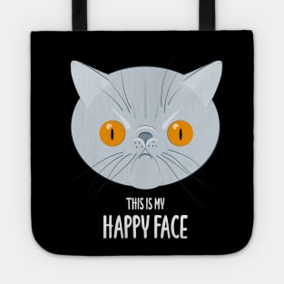 This is my happy face - exotic cat Tote