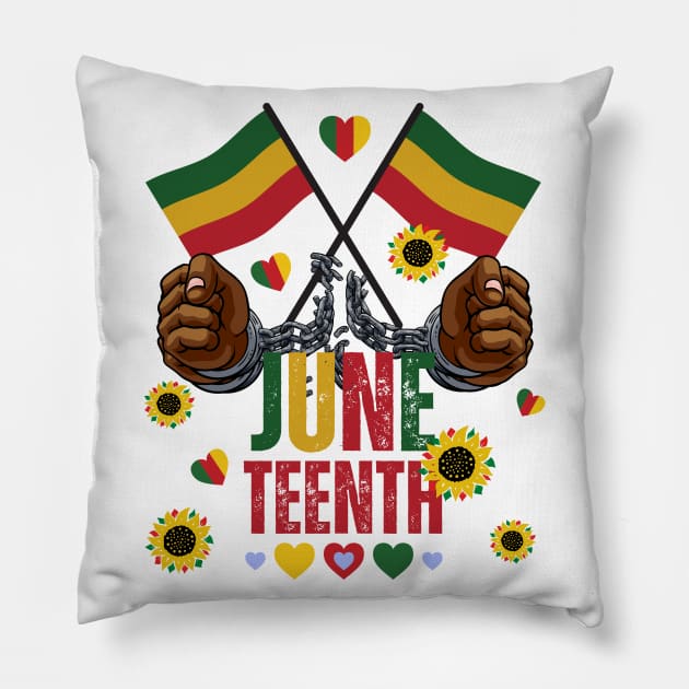 JUNETEENTH 1865 Pillow by Dot68Dreamz