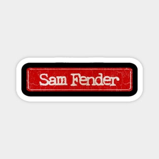 vintage retro plate Sam Fender Magnet