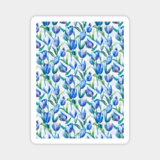 Tulips spring	blue Magnet