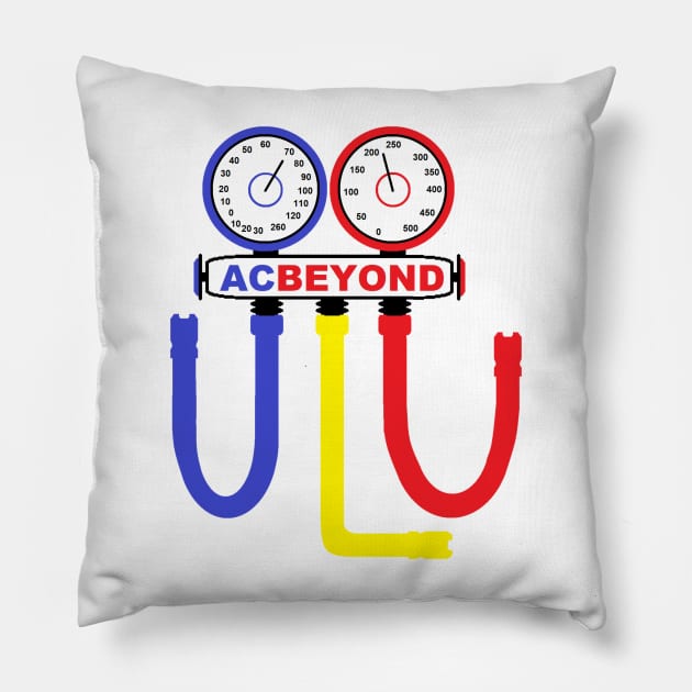 HVAC Gauges Pillow by ACBEYOND