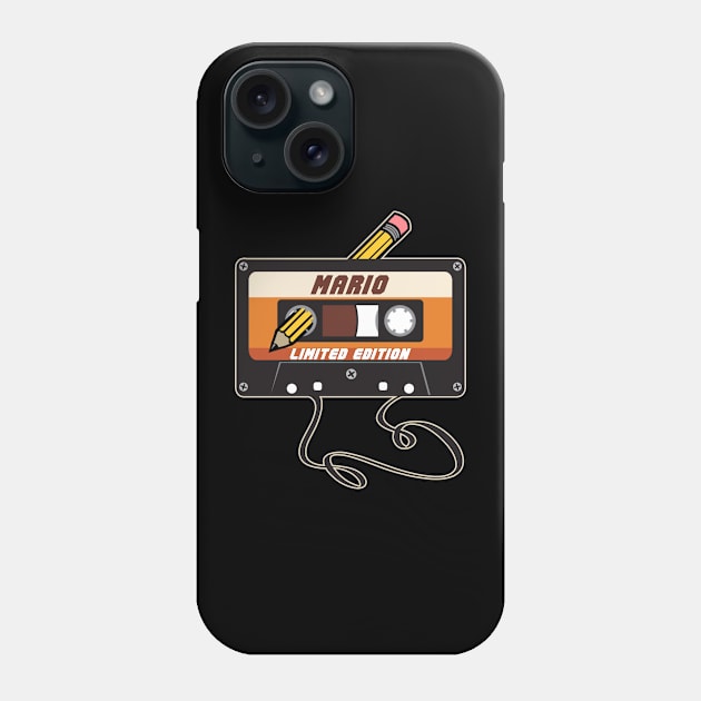 Mario - Limited Edition Cassette Tape Vintage Style Phone Case by torrelljaysonuk