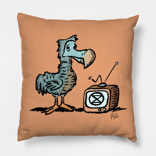 Dodo Tv Pillow by CrankyUnicorn