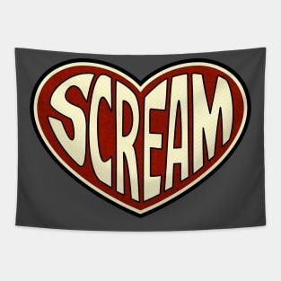 Scream Inside Your Heart Tapestry