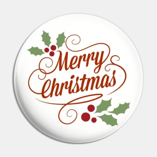 Merry Merry Christmas Pin