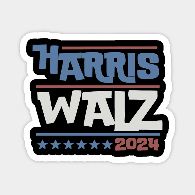 Harris Walz 2024 Magnet by The WYLD Tribe