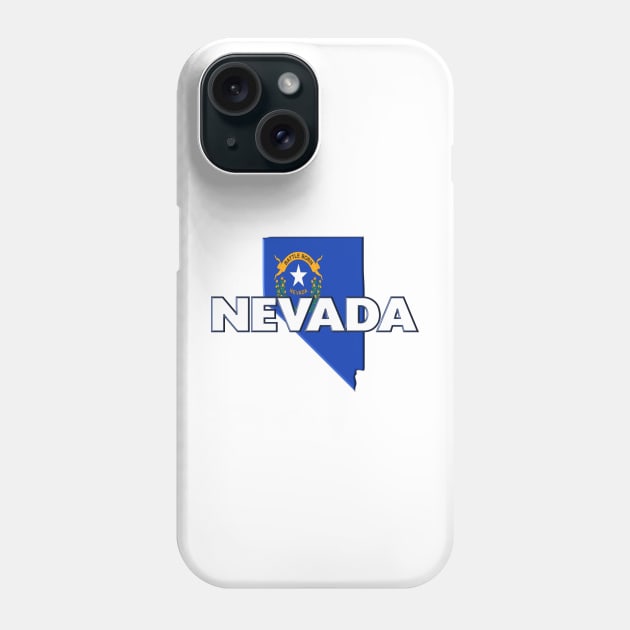 Nevada Colored State Phone Case by m2inspiration