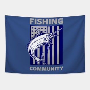 AMERICAN FISHING COMMUNITY Tapestry