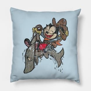 FELIX THE CAT COWBOY SHARK Pillow