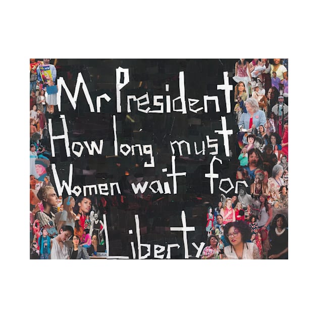 How Long Must Women Wait for Liberty? Protest Sign by cajunhusker