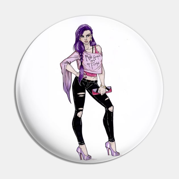 Fashionista Psylocke Pin by Crimzonartz