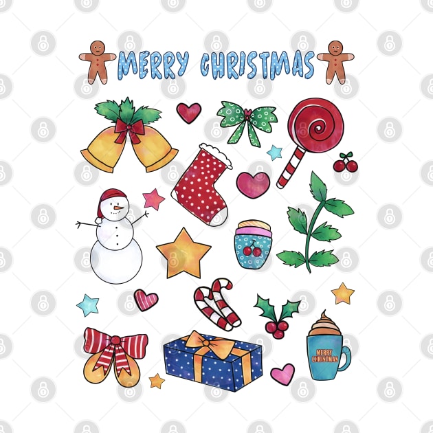 Cute Merry Christmas Stuff by Galyn Arts