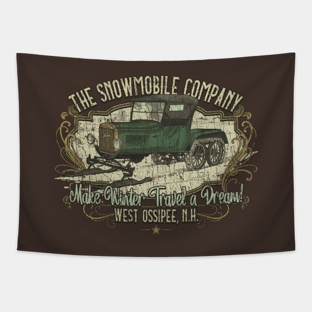 The Snowmobile Company 1922 Tapestry by JCD666