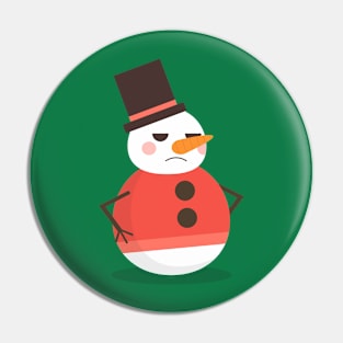 Cute Snowman Design Pin