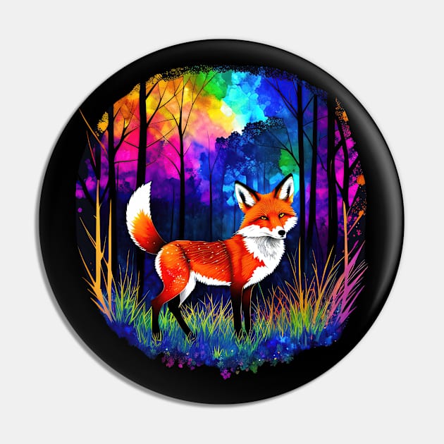 Neon Forest Fox 1 Pin by Alpenglow Workshop