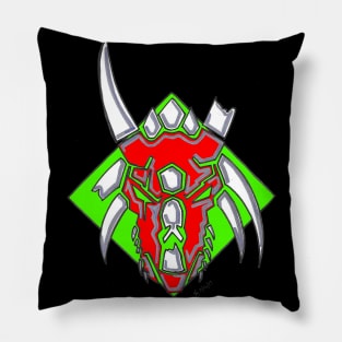 Red Dragon Head/Skull Pillow