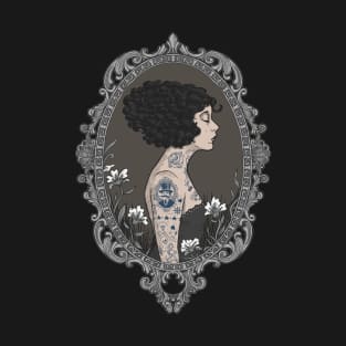 La Femme Tattoue | The tattooed lady | Art Nouveau T-Shirt