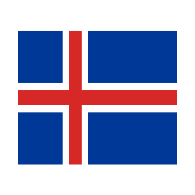 Island Flagge by flag for all