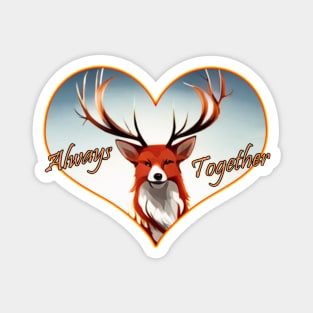 Always Together Stag Vixen Combo Magnet