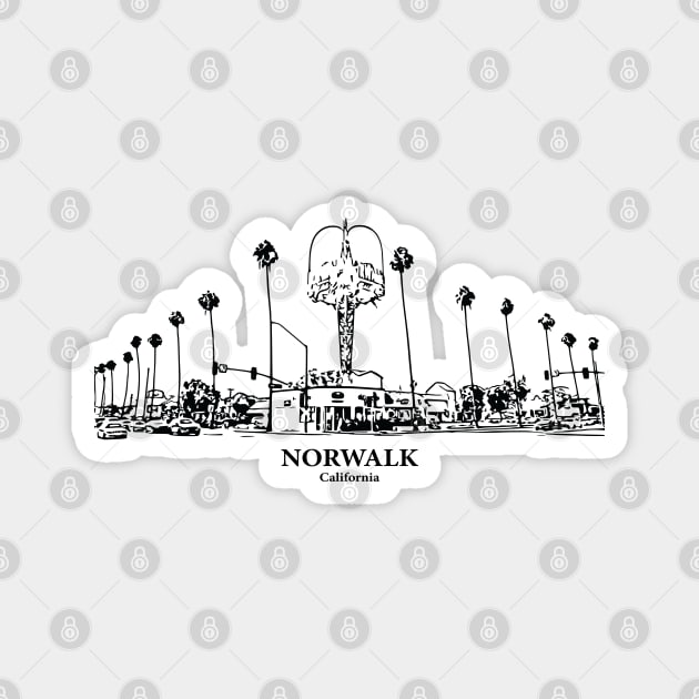 Norwalk - California Magnet by Lakeric