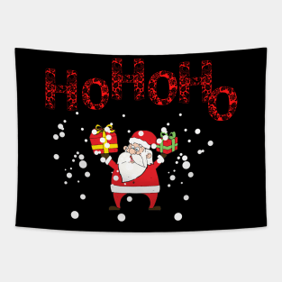 HO HO HO Merry Christmas Santa Claus,Christmas Gifts,Santa Hat Tapestry