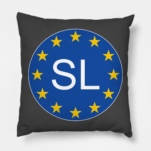 Slovenia Slovenija Pillow by Travellers