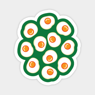 Eggs | Cute | Green Magnet