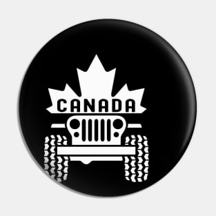 Canada Flag Jeep Canadian America Flag Jeep Vintage Jeep Candian Pride Jeep Pin