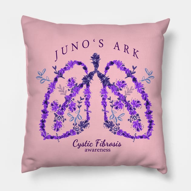 Cystic Fibrosis Awareness (JUNO'S ARK) Pillow by Happimola