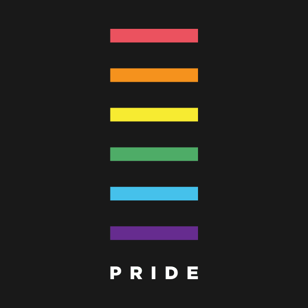 Minimalist LGBTQ Pride Flag by BooTeeQue