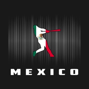 Mexico Retro Baseball Player I Love Mexican Men Women T-Shirt