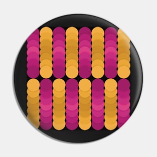 Abstract Pink and Yellow Shades Pattern Pin