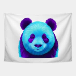 Blue and Purple Panda Tapestry