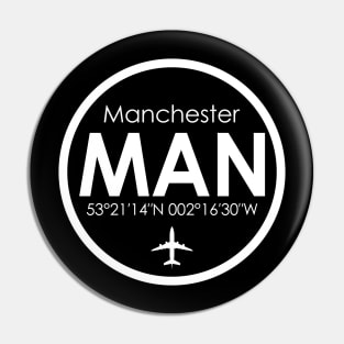 MAN, Manchester Airport, England Pin
