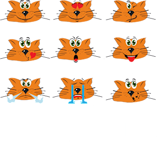 Cat Moods Magnet