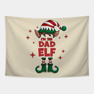 I'm The Dad Elf - Funny Christmas Matching Family Group Xmas Tapestry