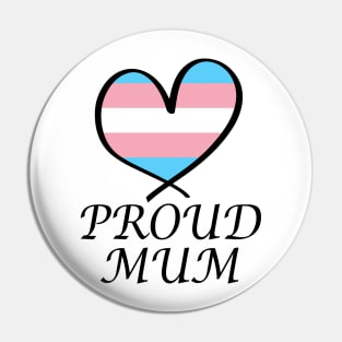 Proud Mum LGBT Gay Pride Month Transgender Flag Pin