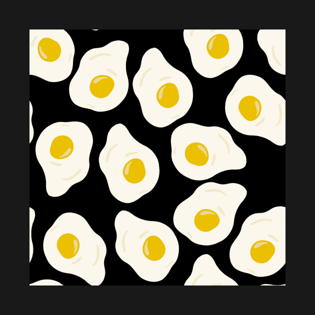 Fried eggs black by Kimmygowland