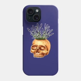 Lavender Skull Vase Phone Case