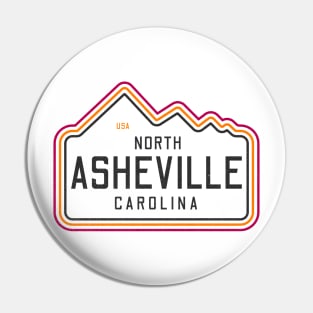 Visiting NC Mountain Cities Ashville, NC Neon Range Pin