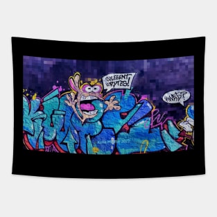 Screaming Graffiti Wall Tapestry