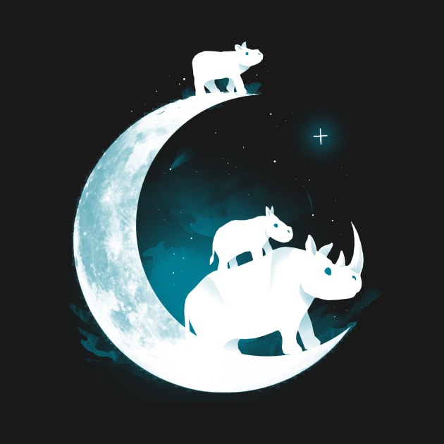 Rhino Moon by Vallina84