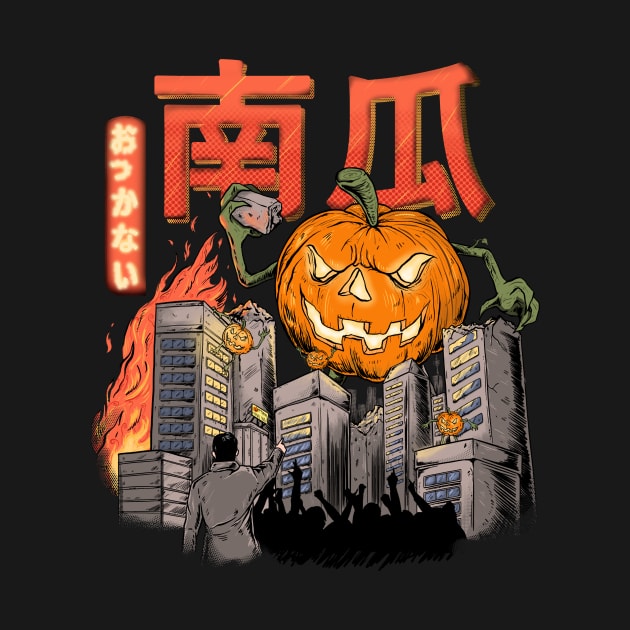 Great Pumpkinzilla - Kaiju Japan Halloween Pumpkin by TuuliTuule