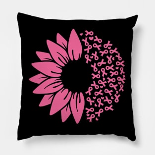 Sunflower Breast Cancer Pillow