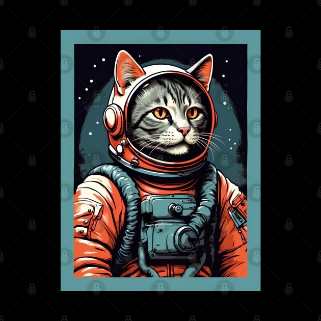 Cat Astronaut by VivaLaRetro