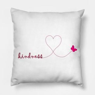 Kindness Design, Anti-Bully Heart Follows Kind Choices Butterfly making Heart Loop Apparel, mugs, pillows, bedding, clocks, and more Gifts Pillow