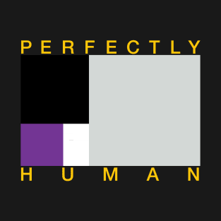 Perfectly Human - Asexual Pride Flag T-Shirt