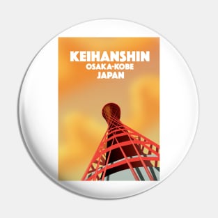 Keihanshin Osaka Kobe Japan Pin