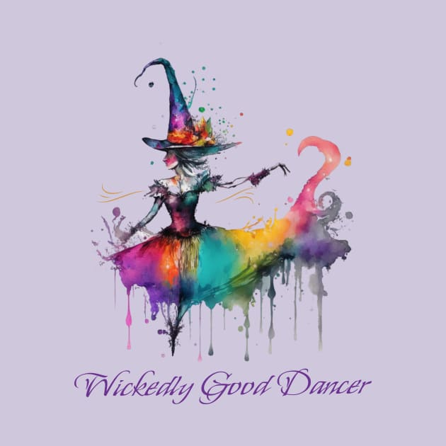 Witch Wickedly Good Dancer Colorful Ballerina Halloween by Jens Eclectic Portal