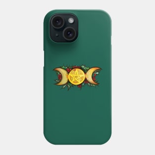 Triple Moon Yule Art Phone Case